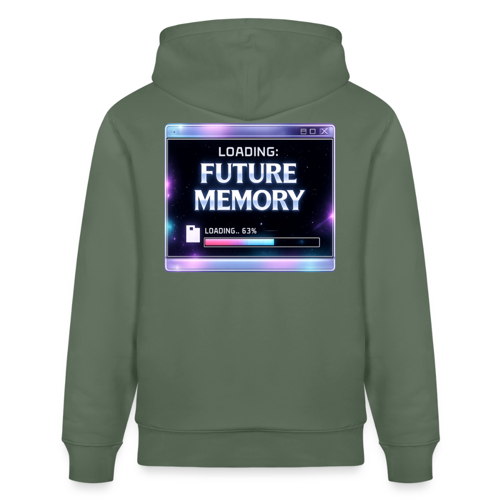 Organic Hoody - Future Memory - cypress green