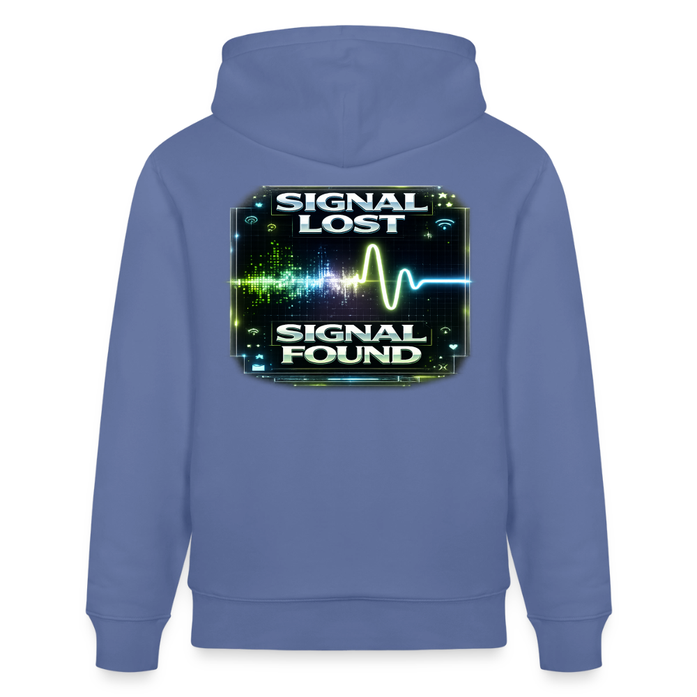 Organic Hoody - Signal Restored - bright blue