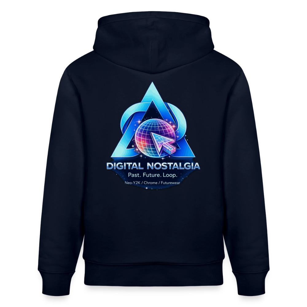 Organic Hoody - Eternal Quantum Era - navy