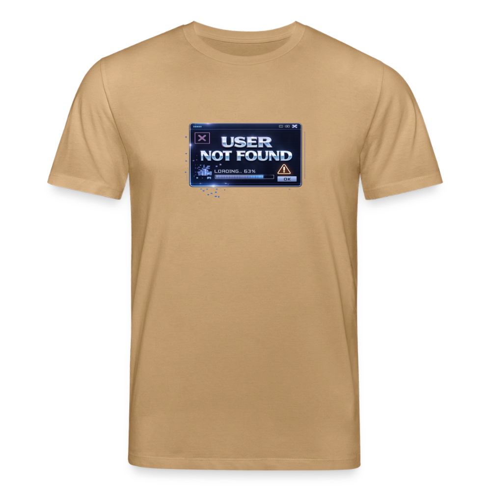 Organic T-Shirt - User Not Found - caramel 