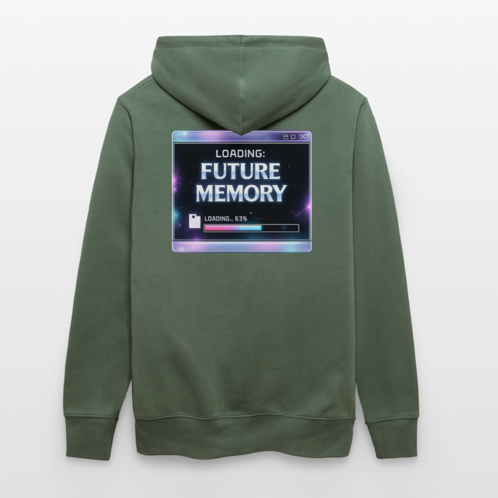 Organic Hoody - Future Memory - cypress green