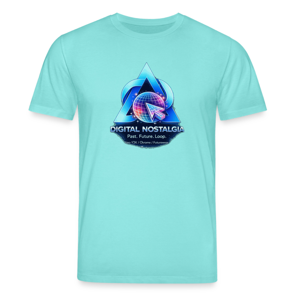 Organic T-Shirt - Eternal Quantum Era - pool blue