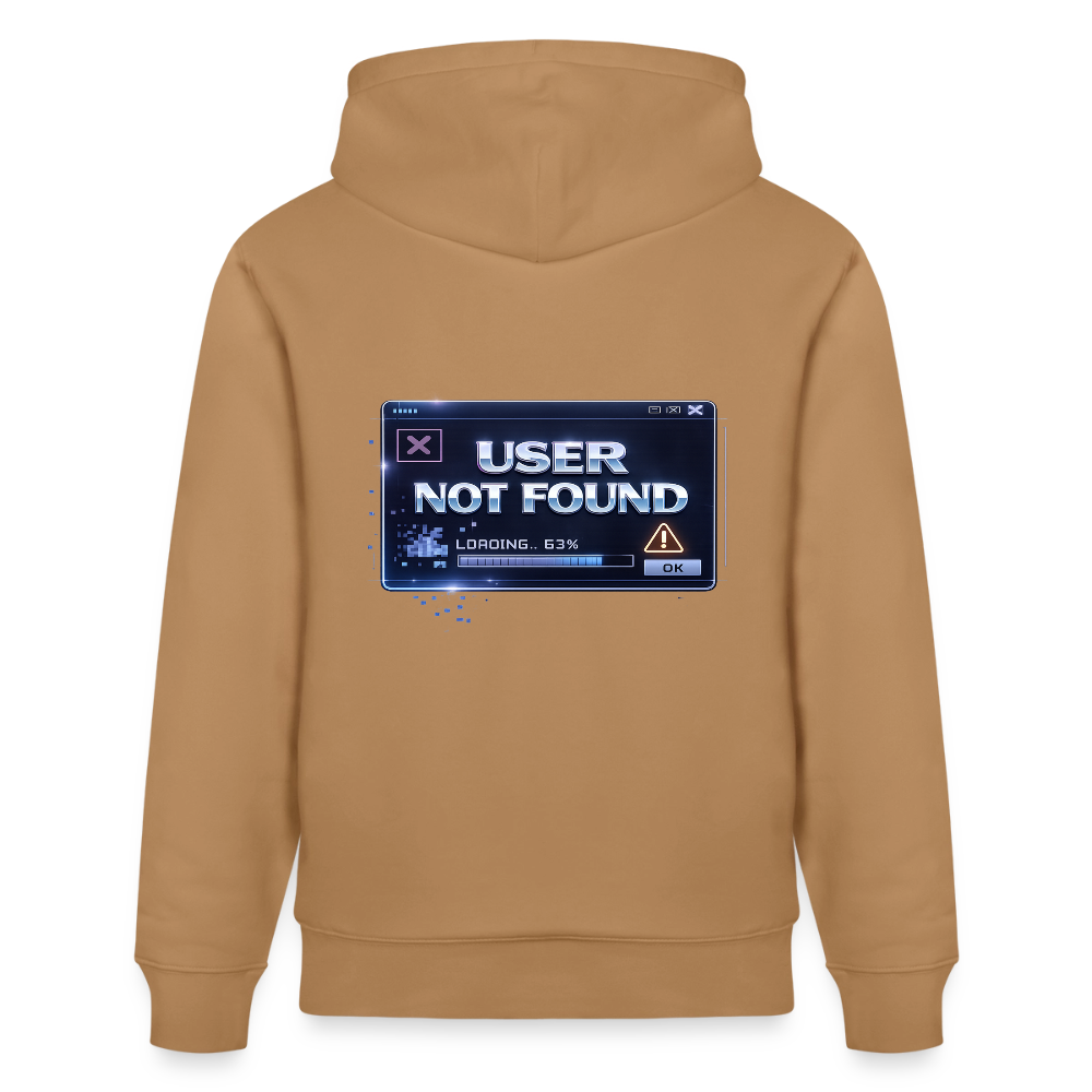 Organic Hoody - User Not Found - latte
