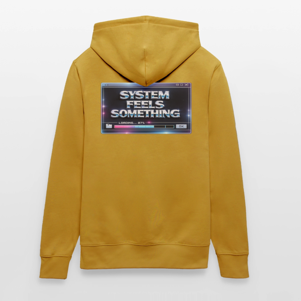 Organic Hoody - Sentience Loading Now - ochre