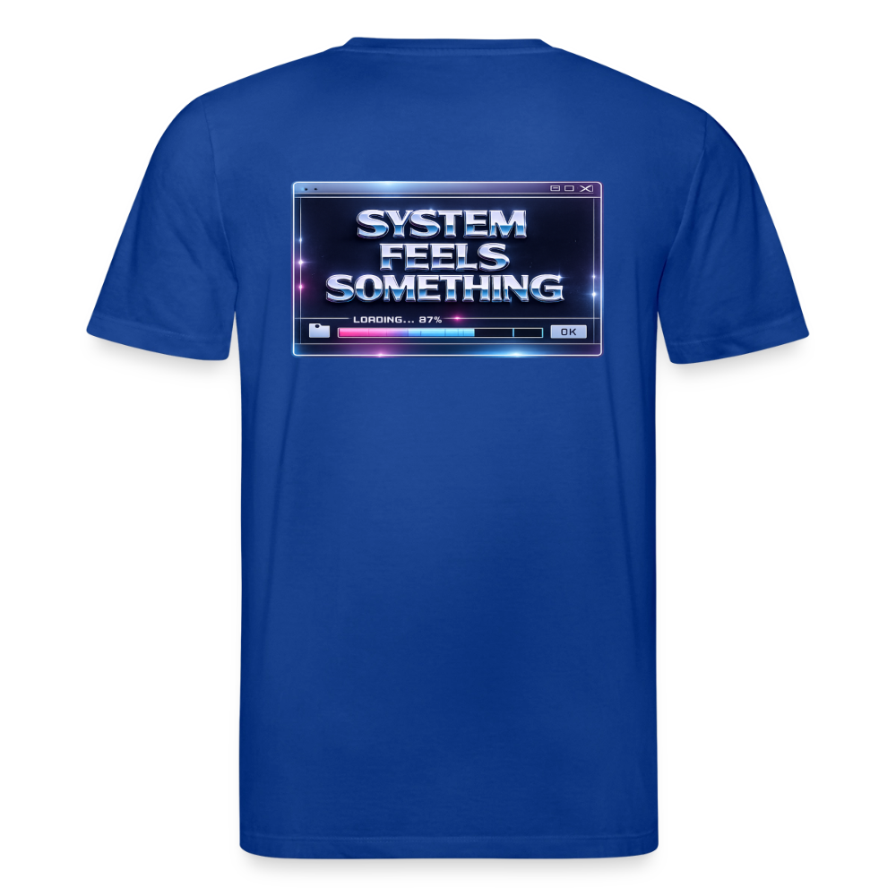 Organic T-Shirt - Sentience Loading Now - majorelle blue