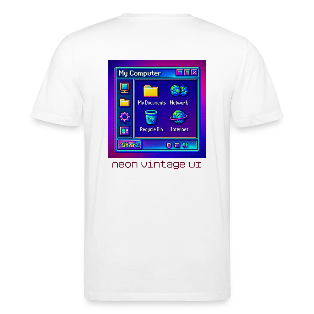 Organic T-Shirt - Retro Desktop - white