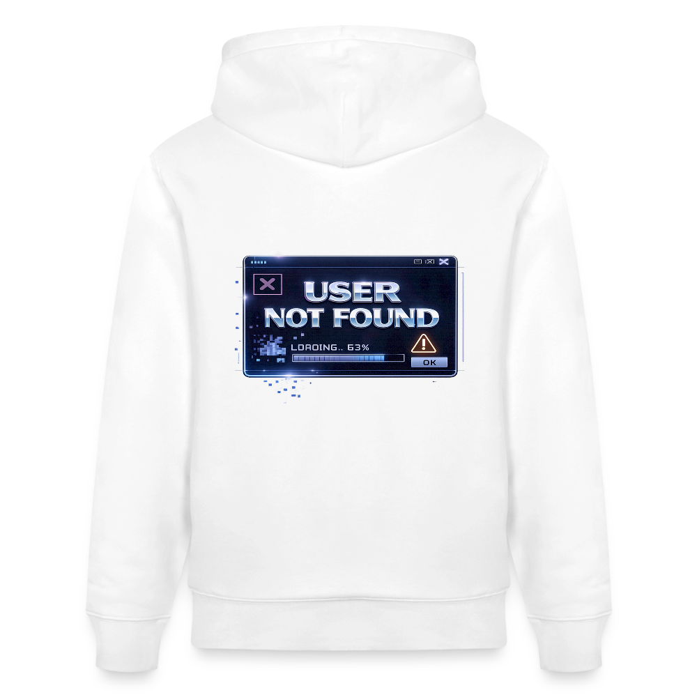 Organic Hoody - User Not Found - white