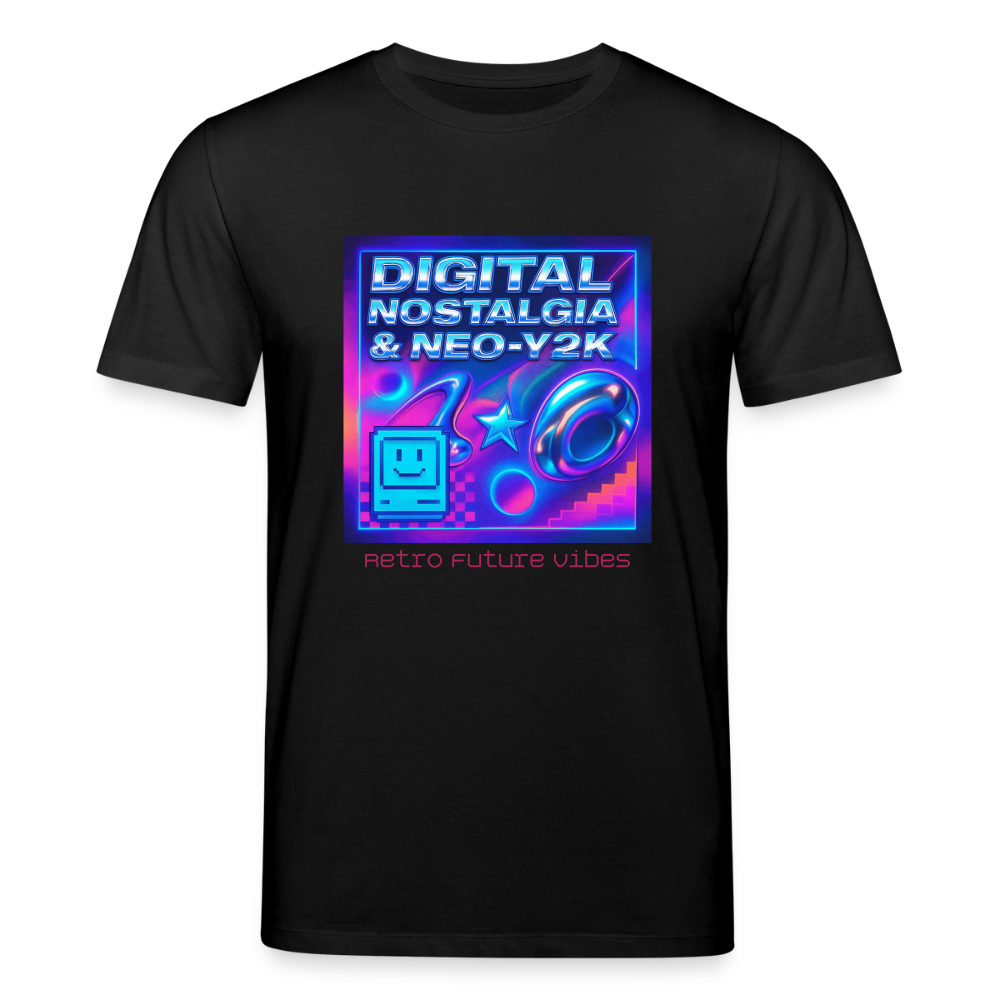 Organic T-Shirt - Digital Nostalgia - black