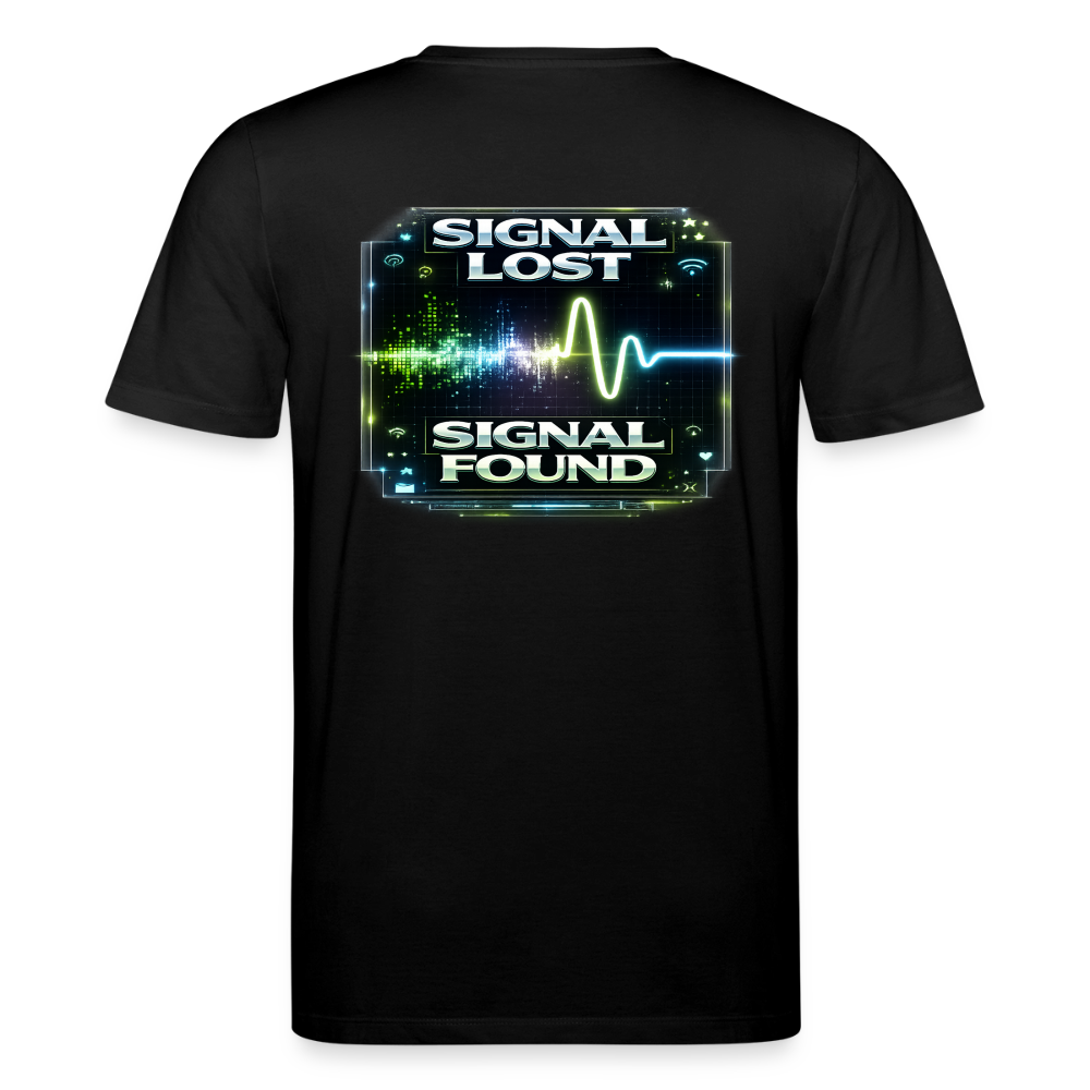 Organic T-Shirt - Signal Restored - black