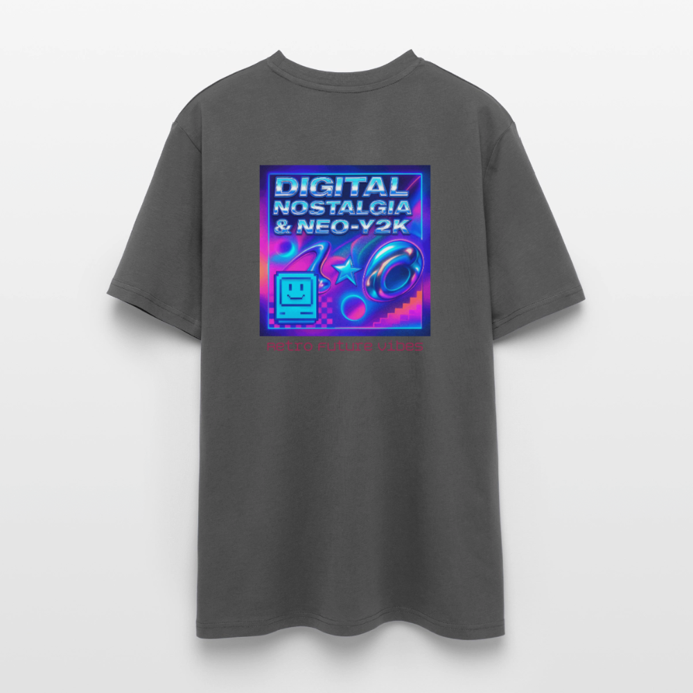 Organic T-Shirt - Digital Nostalgia - anthracite