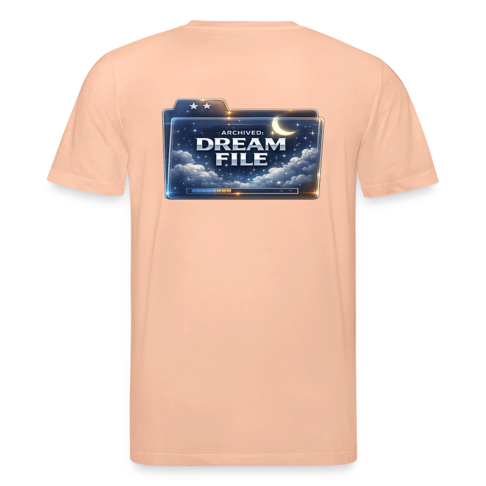 Organic T-Shirt - Archived Dream File - peach