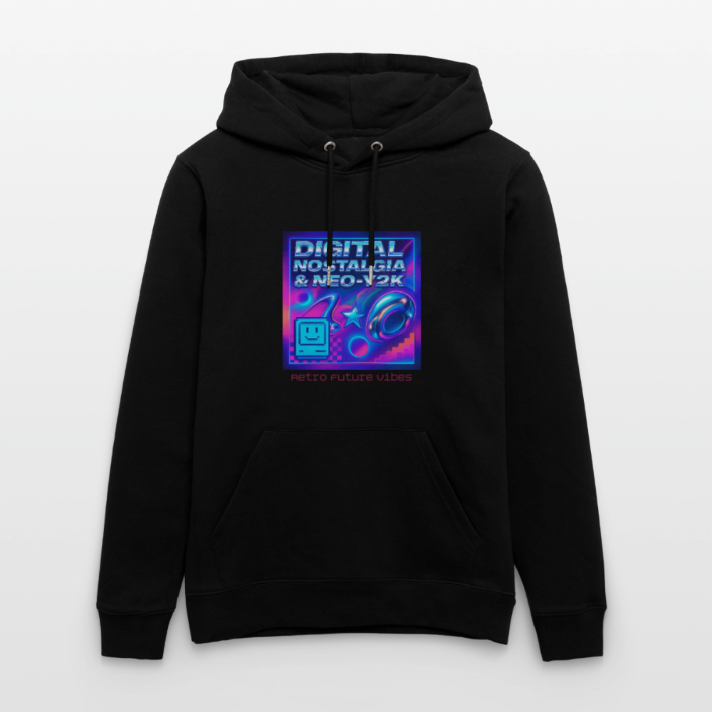 Organic Hoody - Digital Nostalgia - black