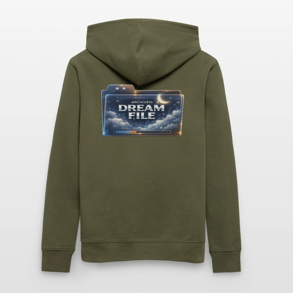 Organic Hoody - Archived Dream File - khaki green