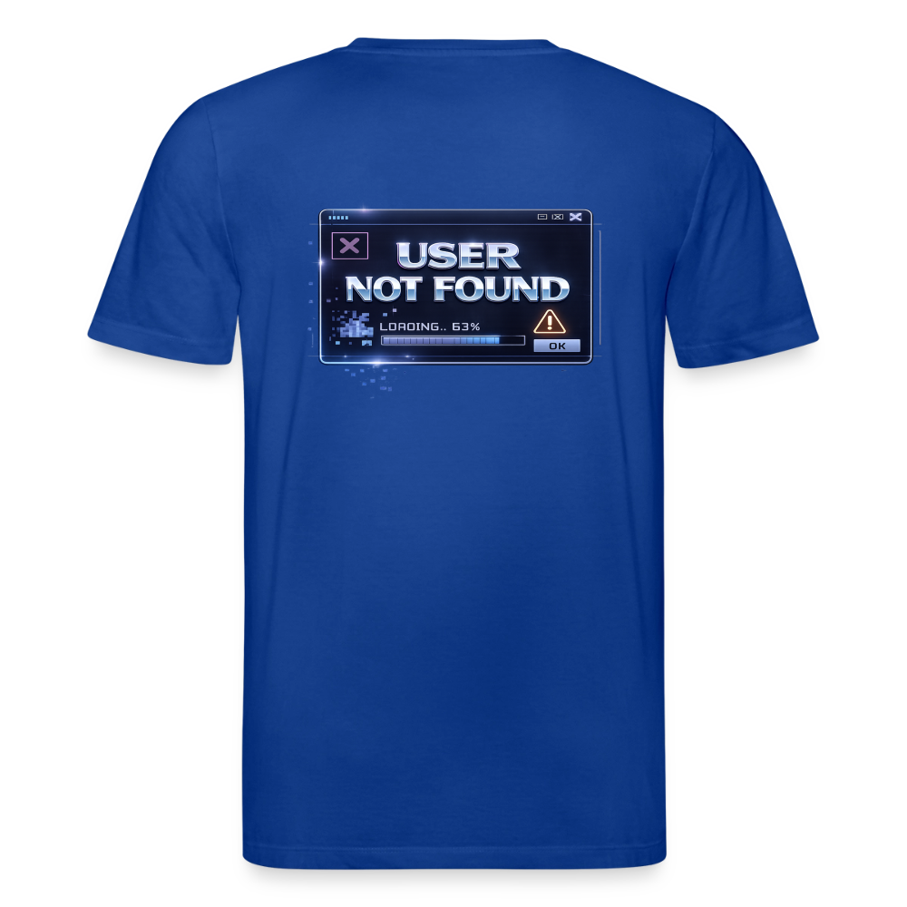 Organic T-Shirt - User Not Found - majorelle blue