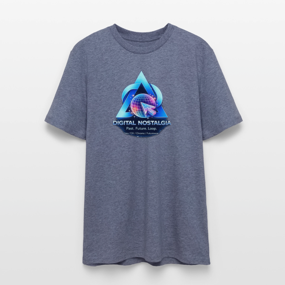 Organic T-Shirt - Eternal Quantum Era - dark heather blue