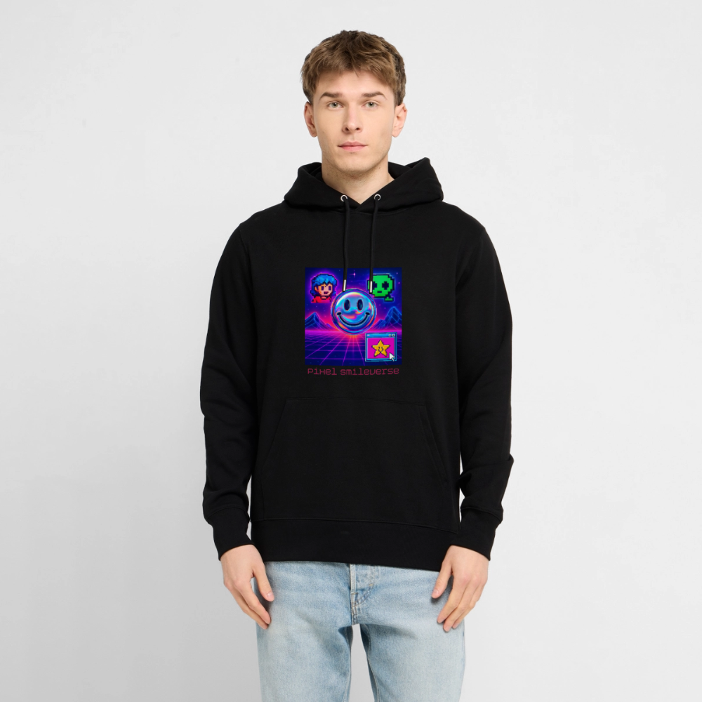 Organic Hoody - Retro Arcade Dream - black