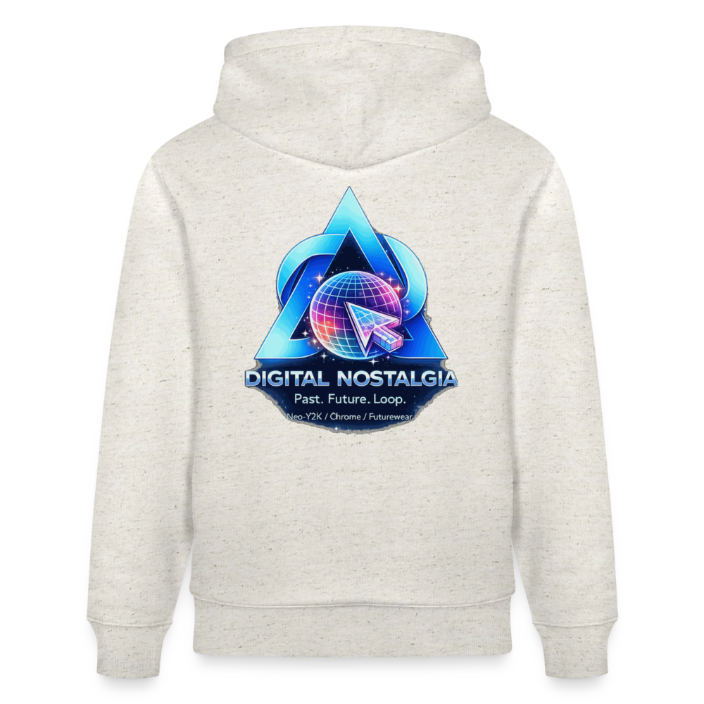 Organic Hoody - Eternal Quantum Era - heather oatmeal