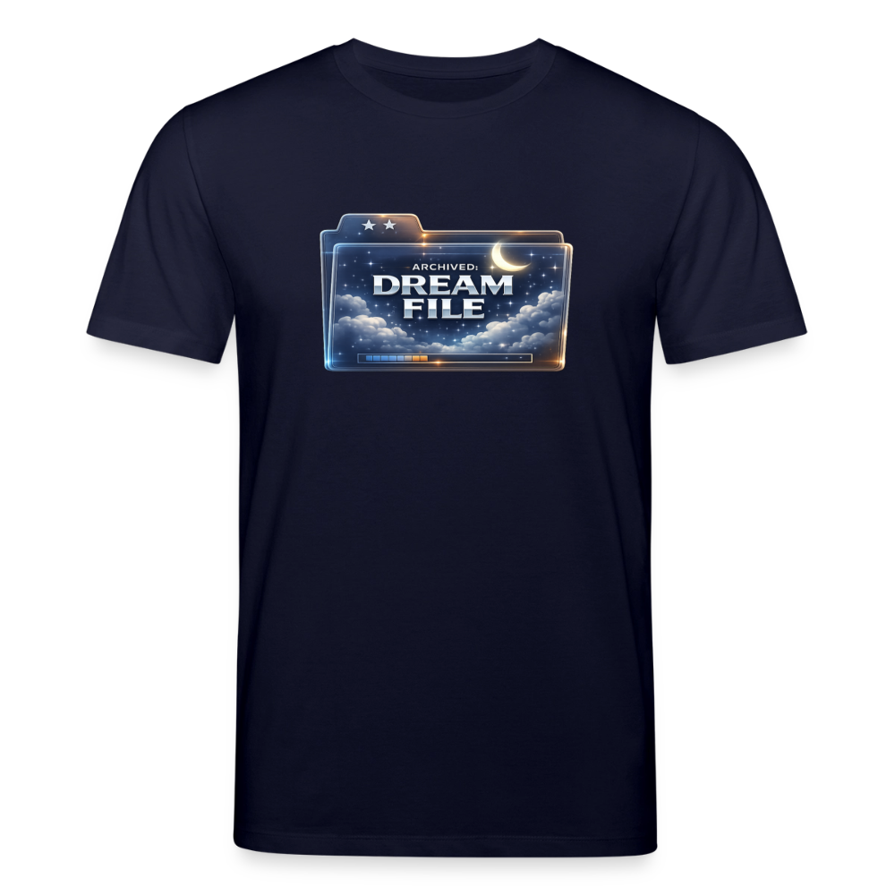Organic T-Shirt - Archived Dream File - navy
