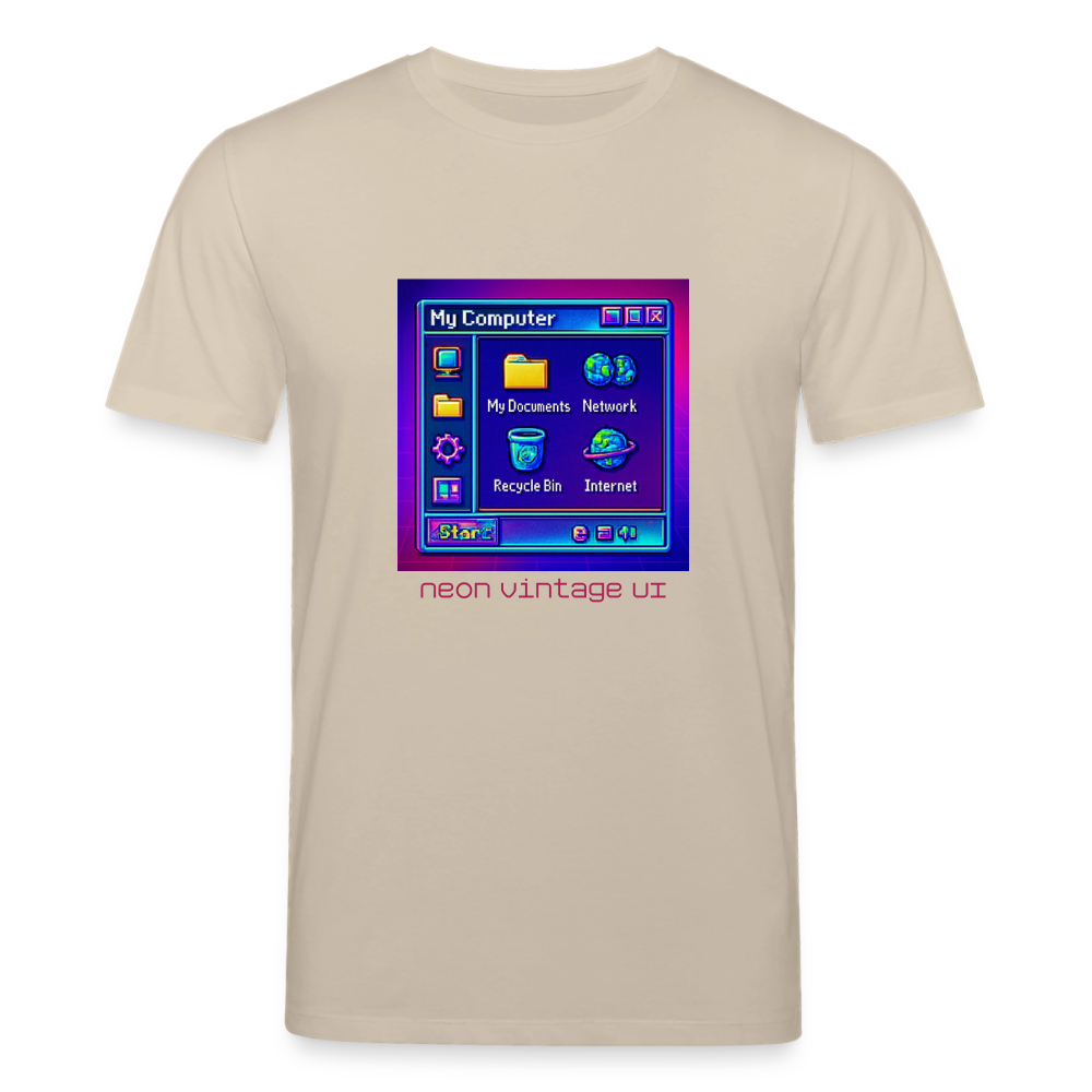 Organic T-Shirt - Retro Desktop - beige