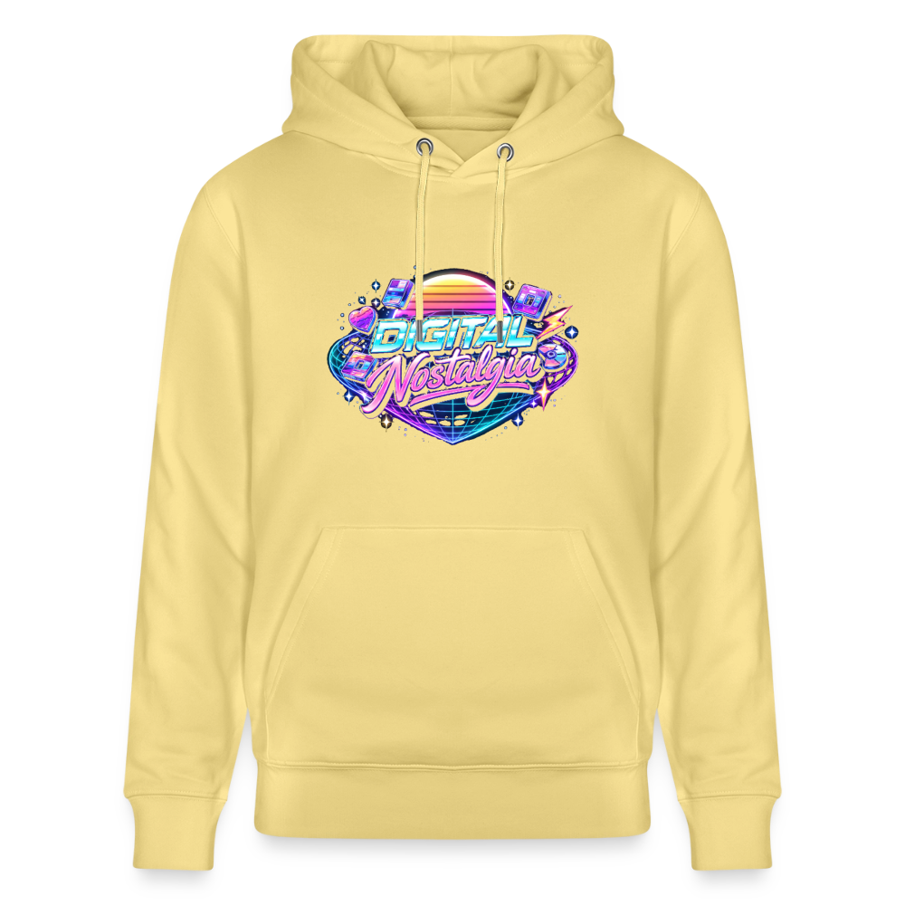 Organic Hoody - Retro Future Wave - viva yellow 