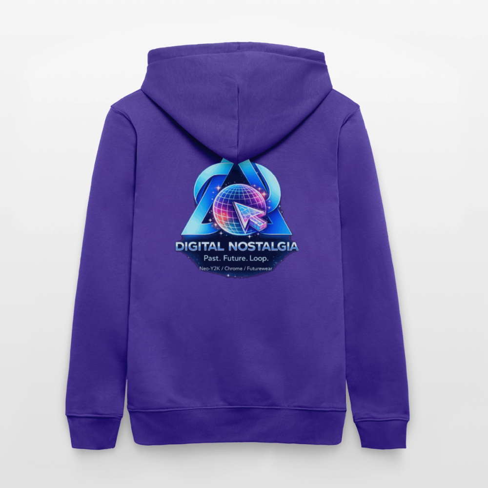Organic Hoody - Eternal Quantum Era - purple love 