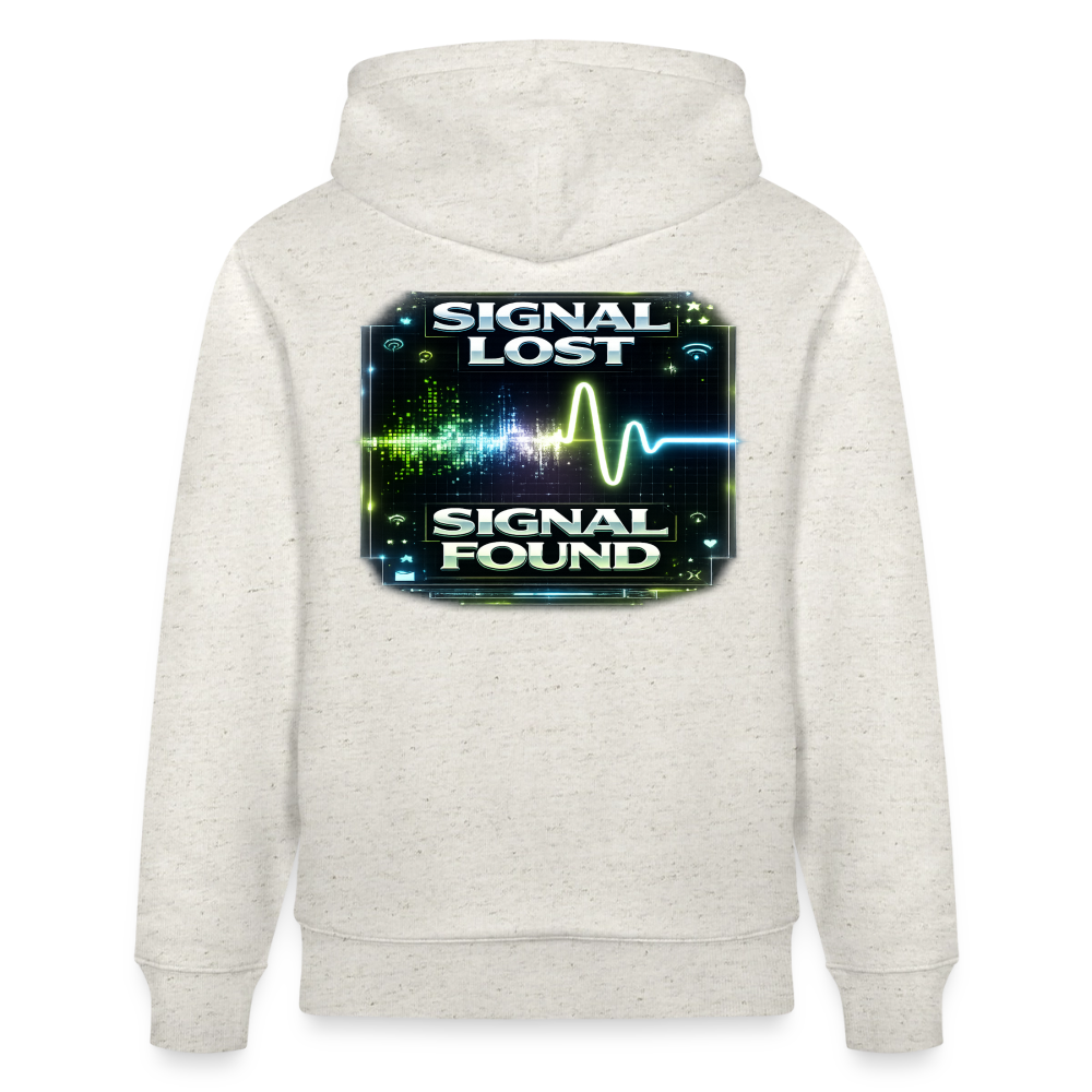 Organic Hoody - Signal Restored - heather oatmeal