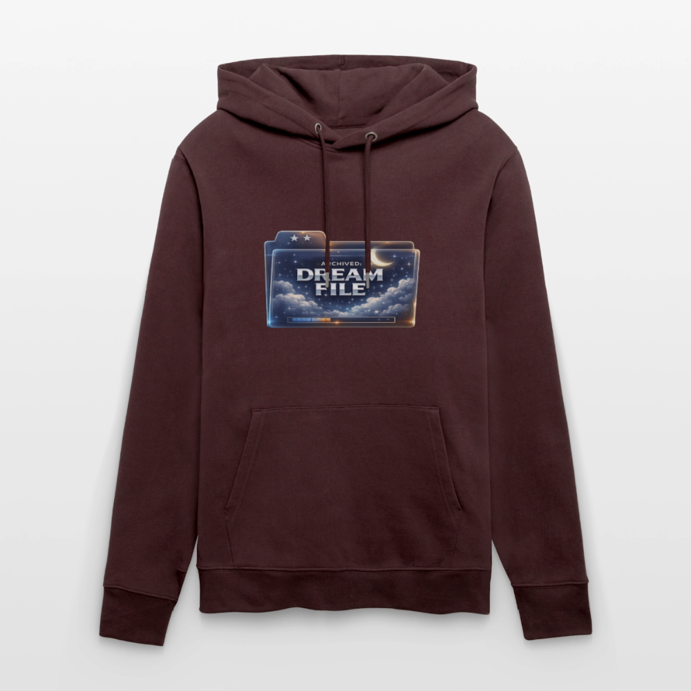 Organic Hoody - Archived Dream File - maroon
