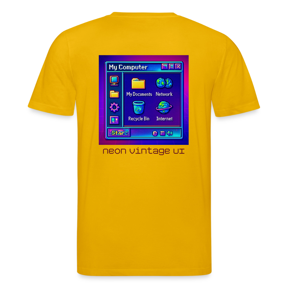 Organic T-Shirt - Retro Desktop - spectra yellow