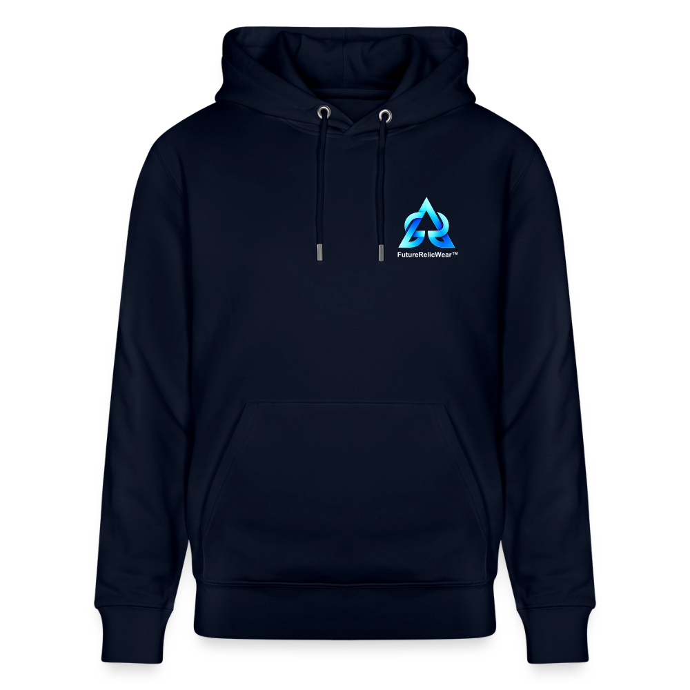 Organic Hoody - Neon Geometrics - navy
