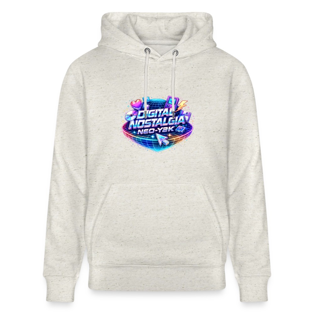 Organic Hoody - Neo Y2K Revival - heather oatmeal