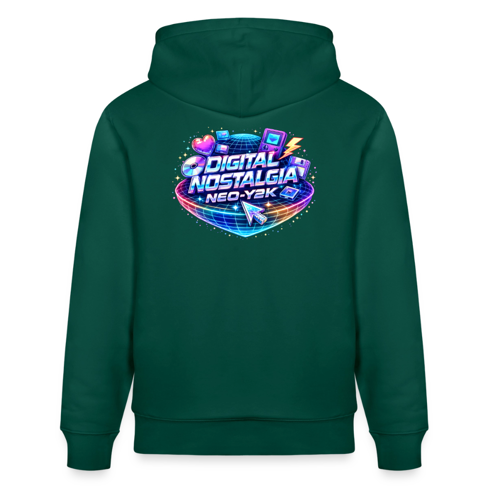 Organic Hoody - Neo Y2K Revival - forest