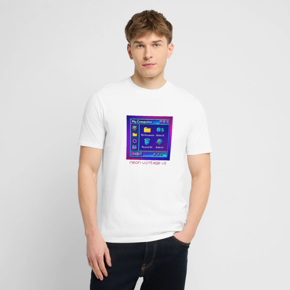 Organic T-Shirt - Retro Desktop - white