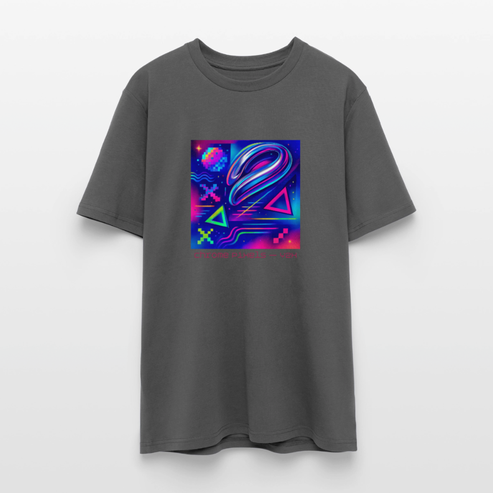 Organic T-Shirt - Neon Geometrics - anthracite