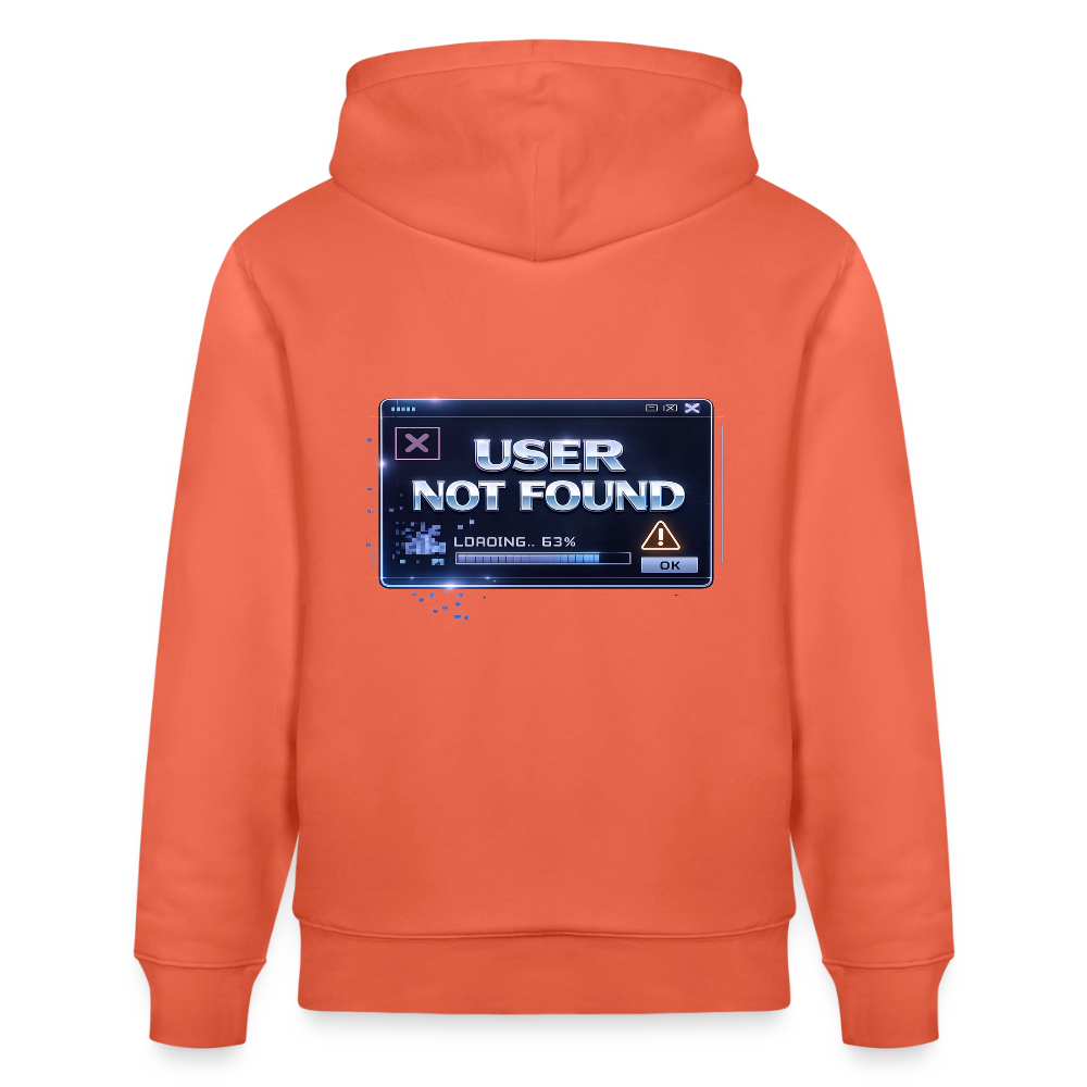 Organic Hoody - User Not Found - light red