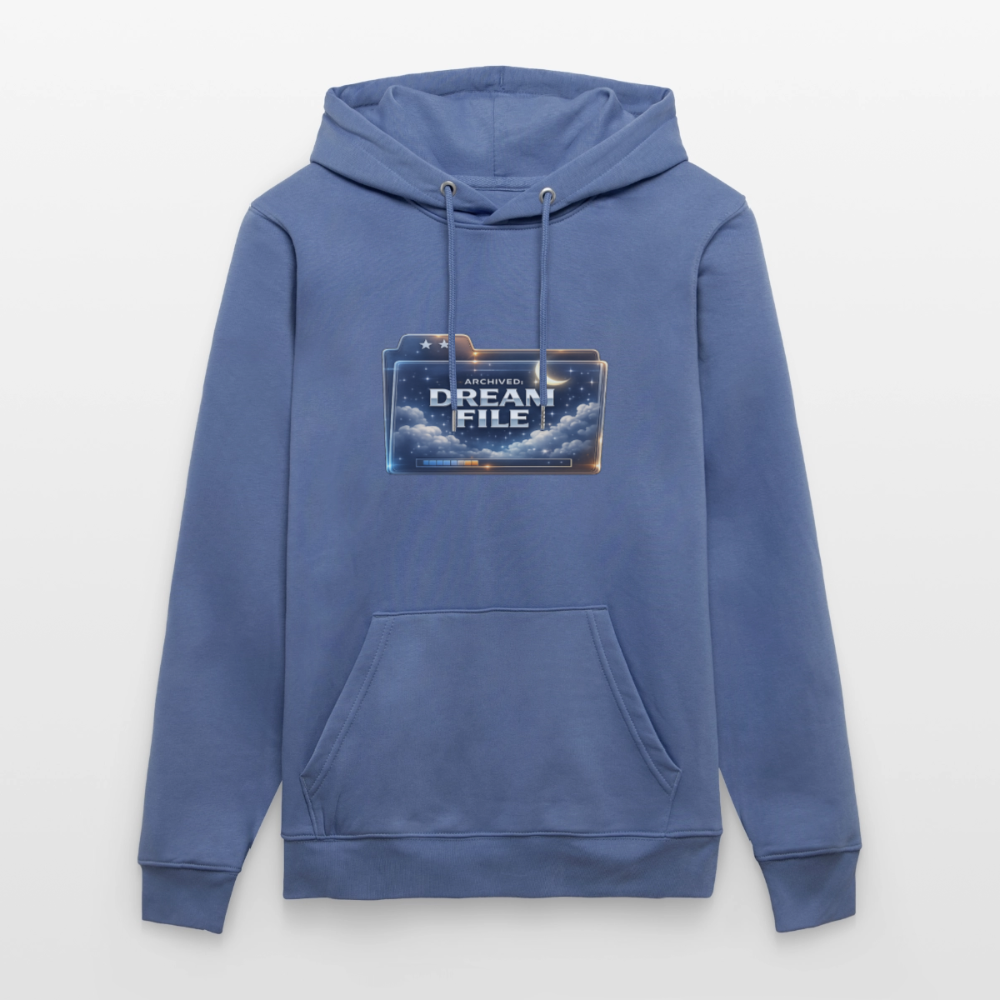 Organic Hoody - Archived Dream File - bright blue