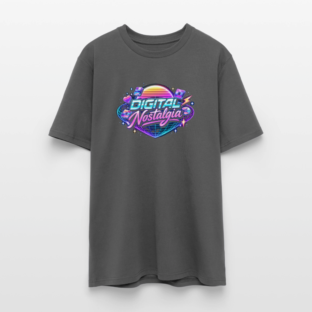 Organic T-Shirt - Retro Future Wave - anthracite