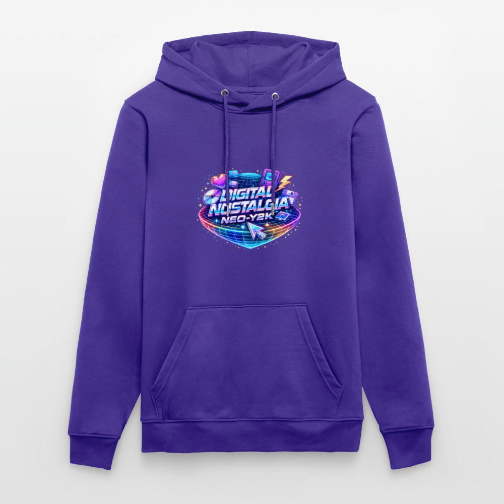 Organic Hoody - Neo Y2K Revival - purple love 
