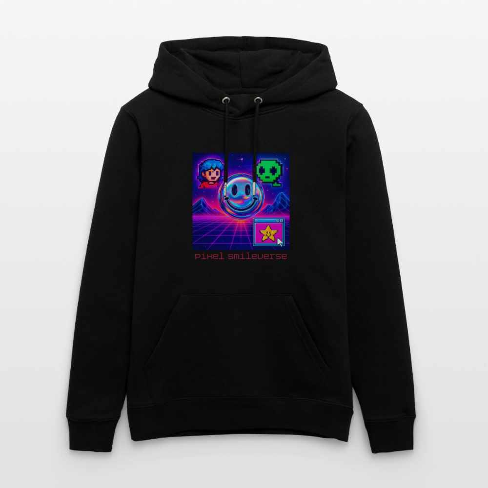 Organic Hoody - Retro Arcade Dream - black