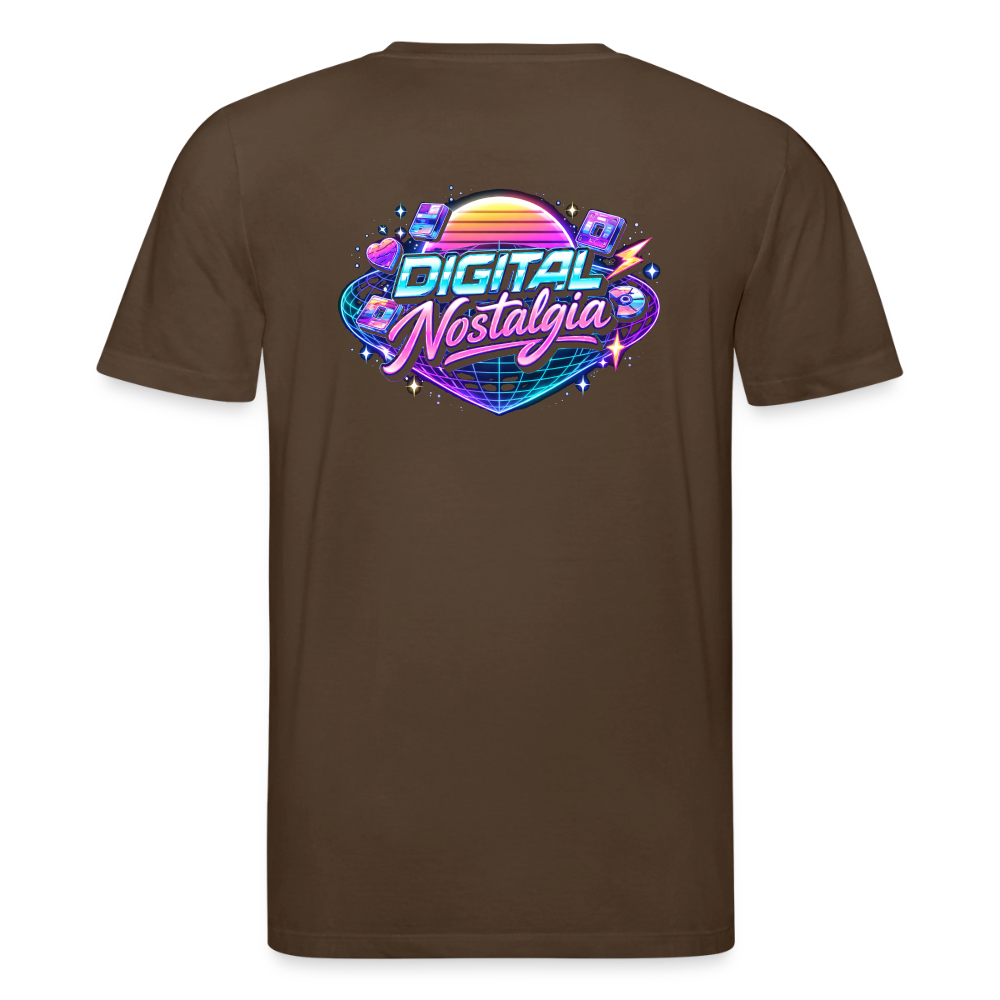 Organic T-Shirt - Retro Future Wave - mocha