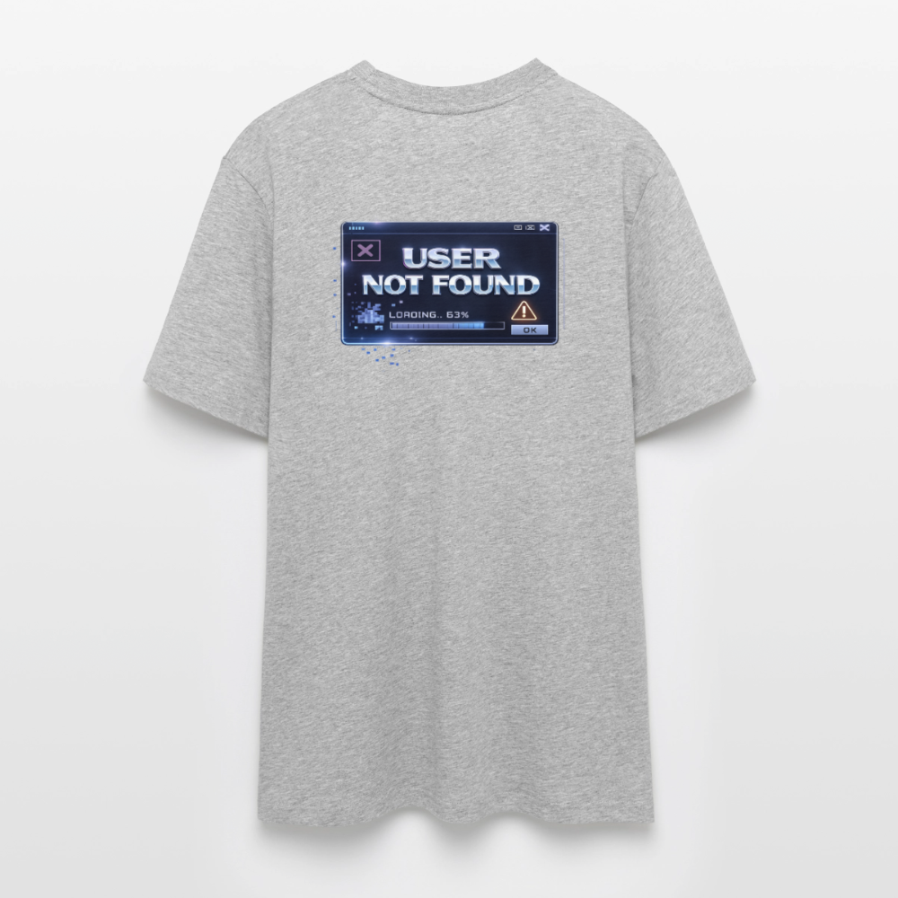 Organic T-Shirt - User Not Found - heather grey