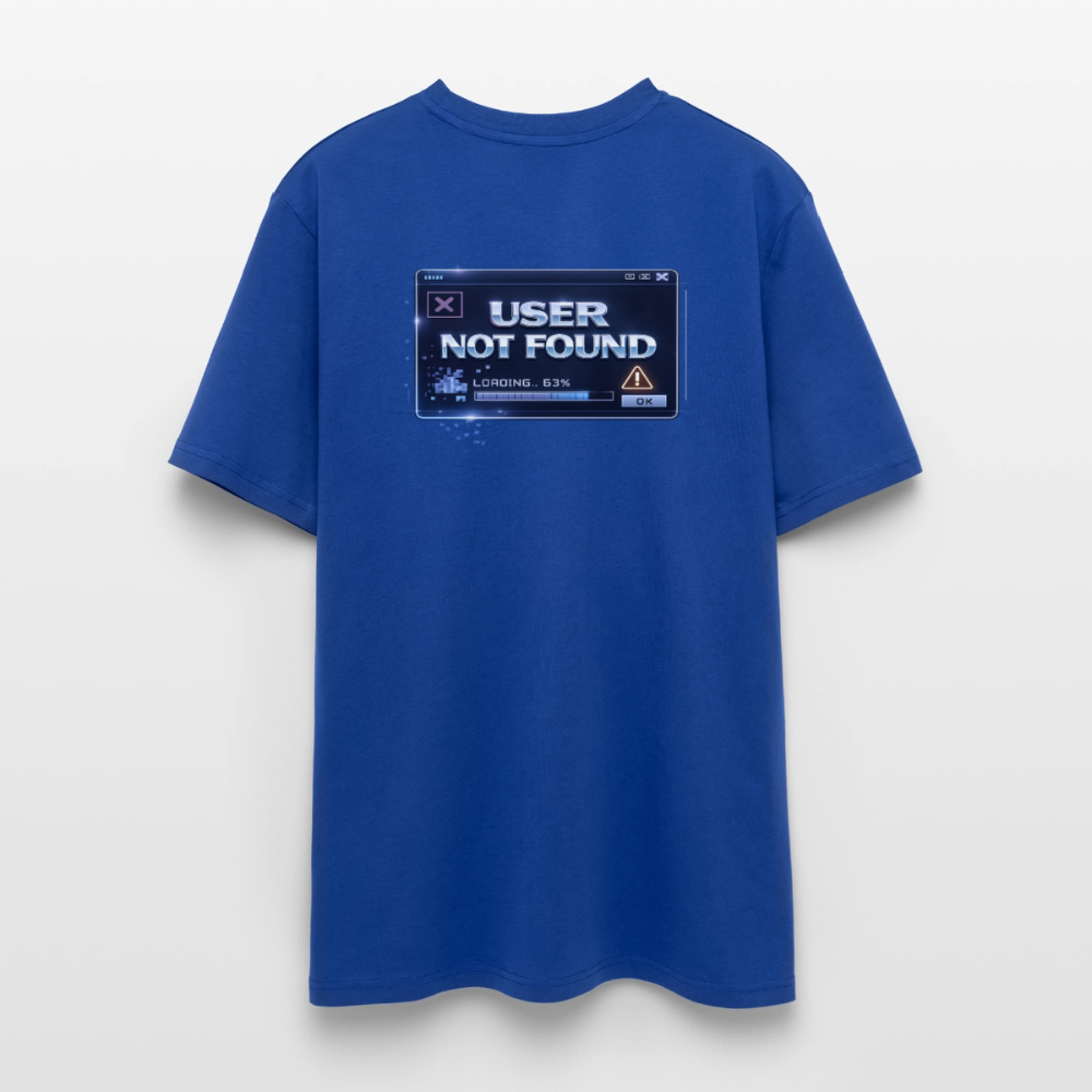 Organic T-Shirt - User Not Found - majorelle blue