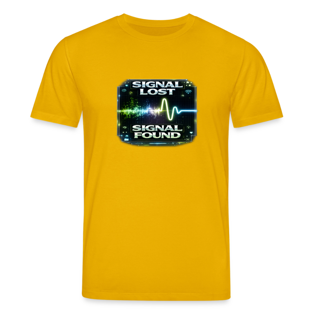 Organic T-Shirt - Signal Restored - spectra yellow
