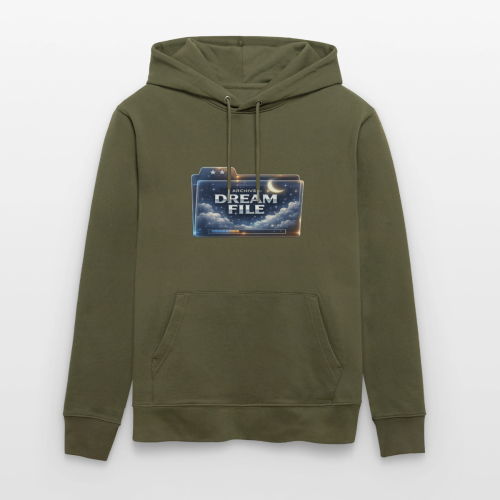 Organic Hoody - Archived Dream File - khaki green