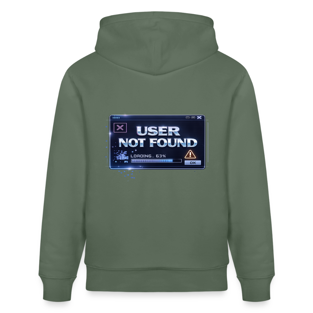 Organic Hoody - User Not Found - cypress green