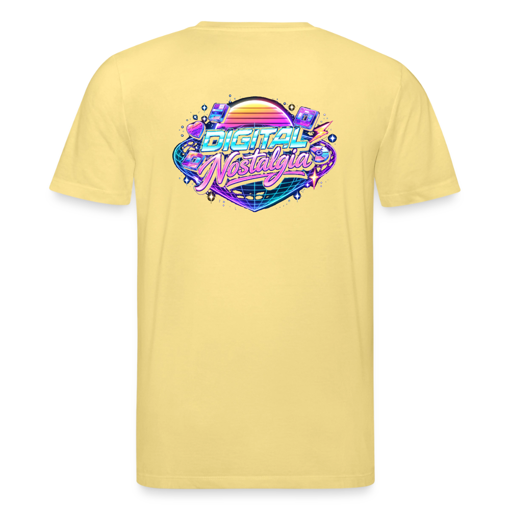 Organic T-Shirt - Retro Future Wave - viva yellow 