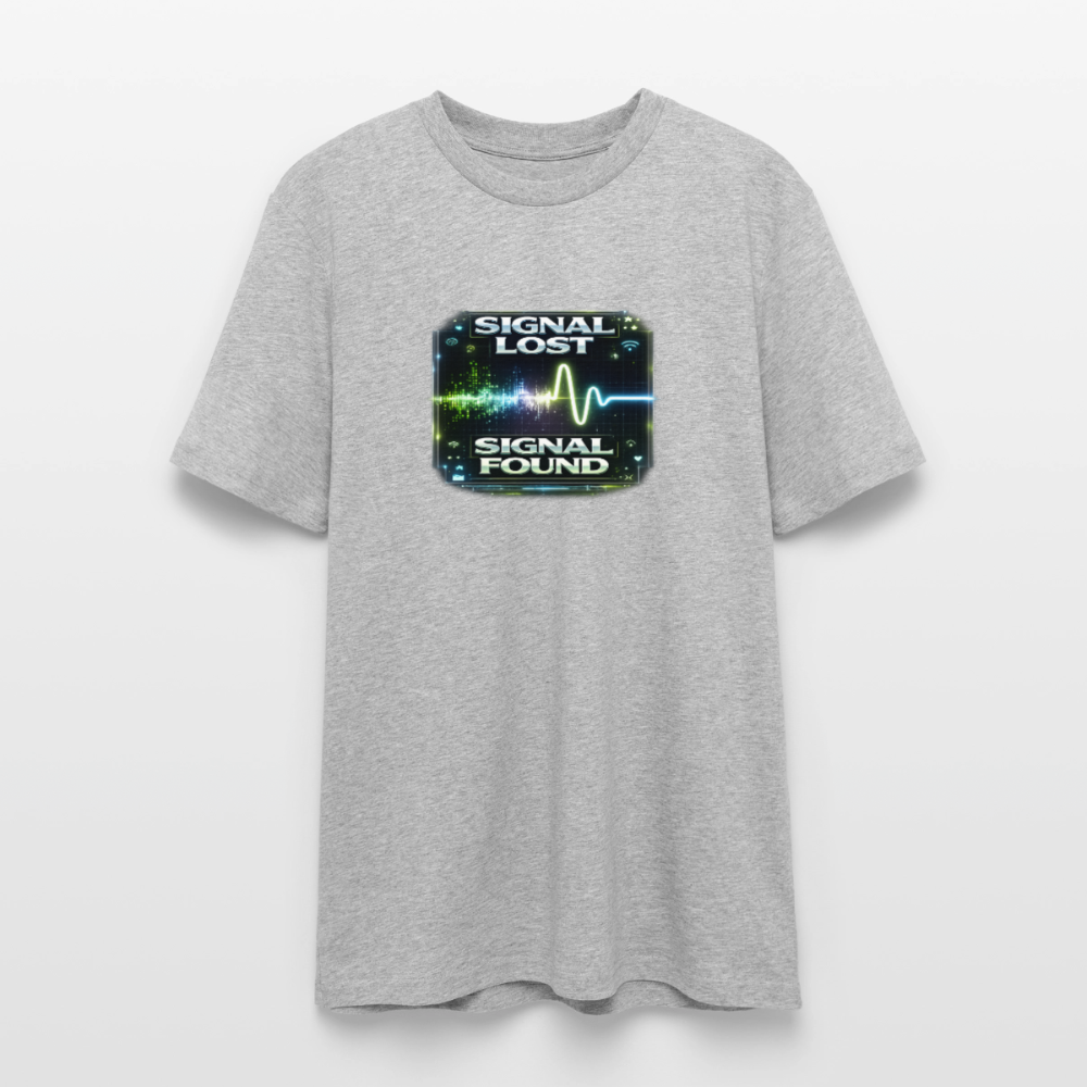 Organic T-Shirt - Signal Restored - heather grey