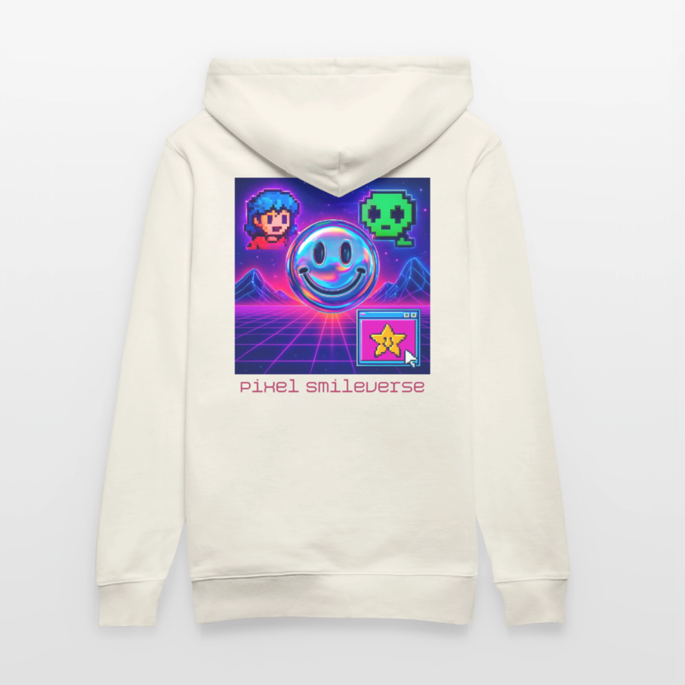 Organic Hoody - Retro Arcade Dream - natural white