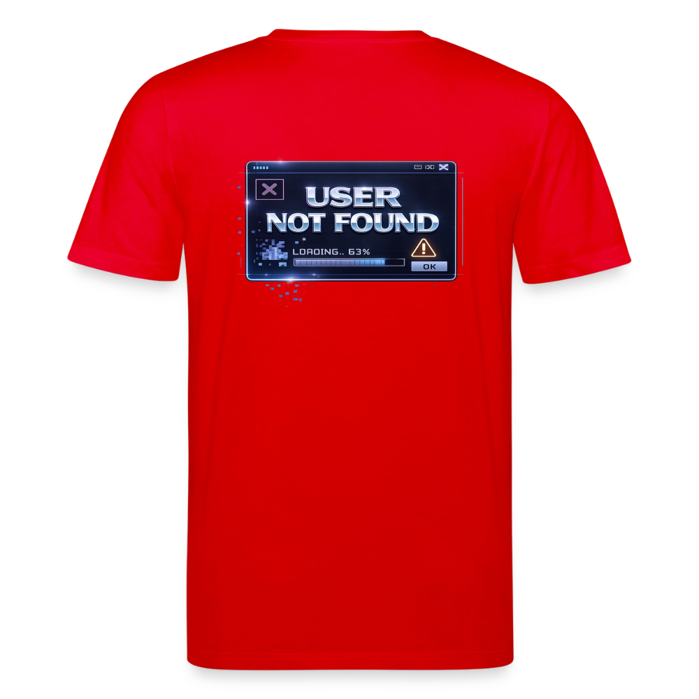 Organic T-Shirt - User Not Found - red
