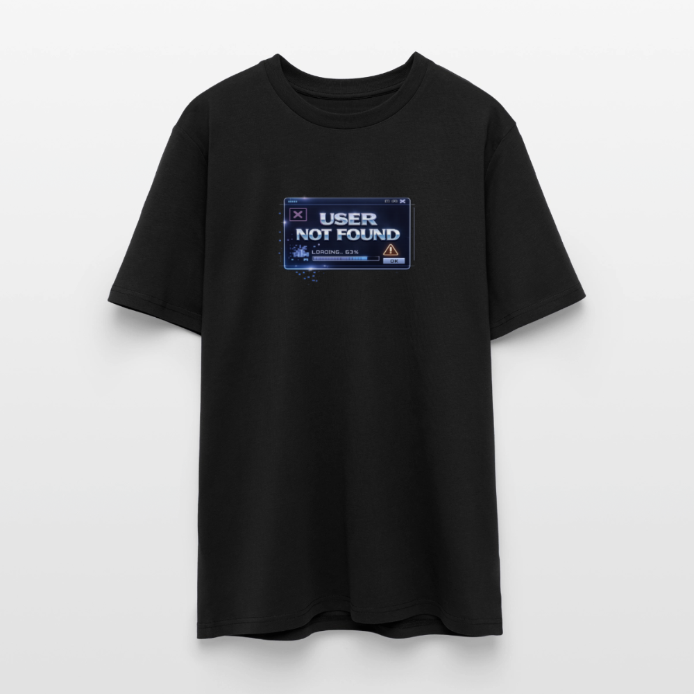 Organic T-Shirt - User Not Found - black