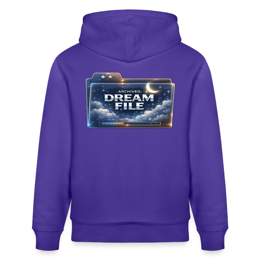 Organic Hoody - Archived Dream File - purple love 
